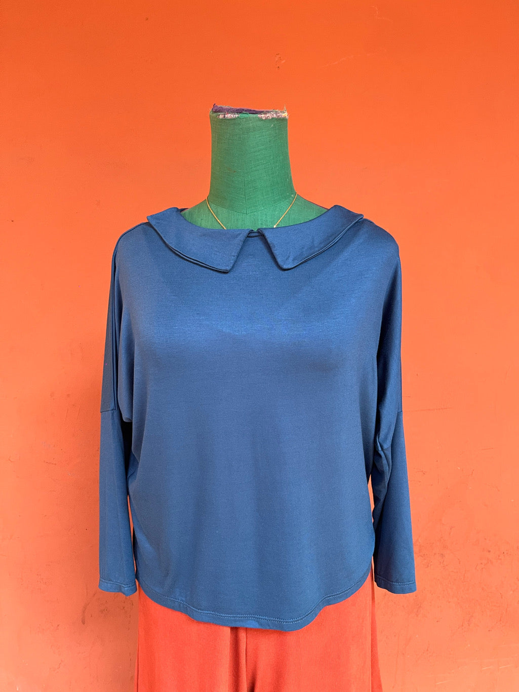 Maglia Candy in viscosa ottanio