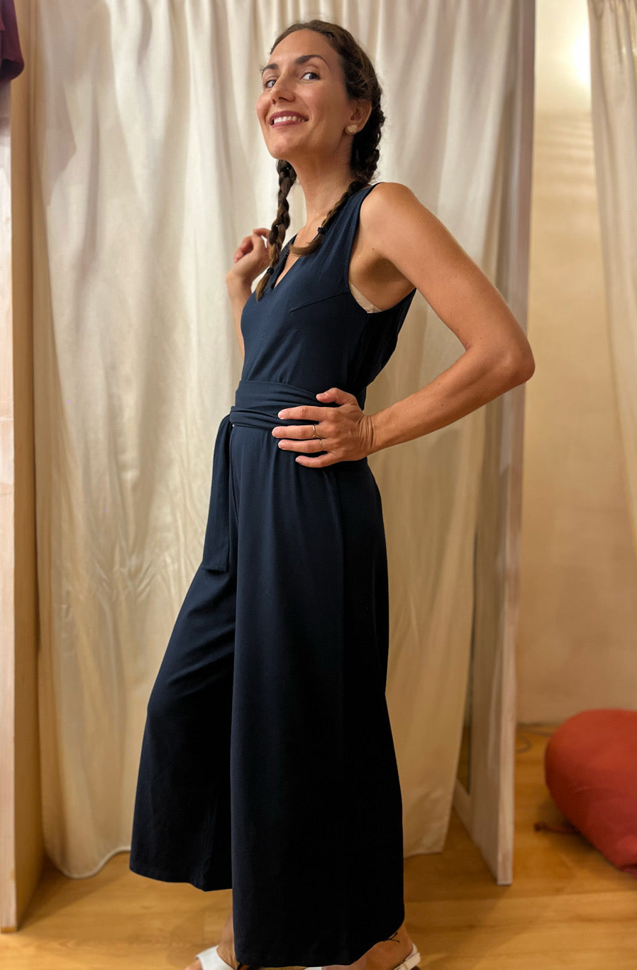 Tutone Barcellona viscosa blu navy