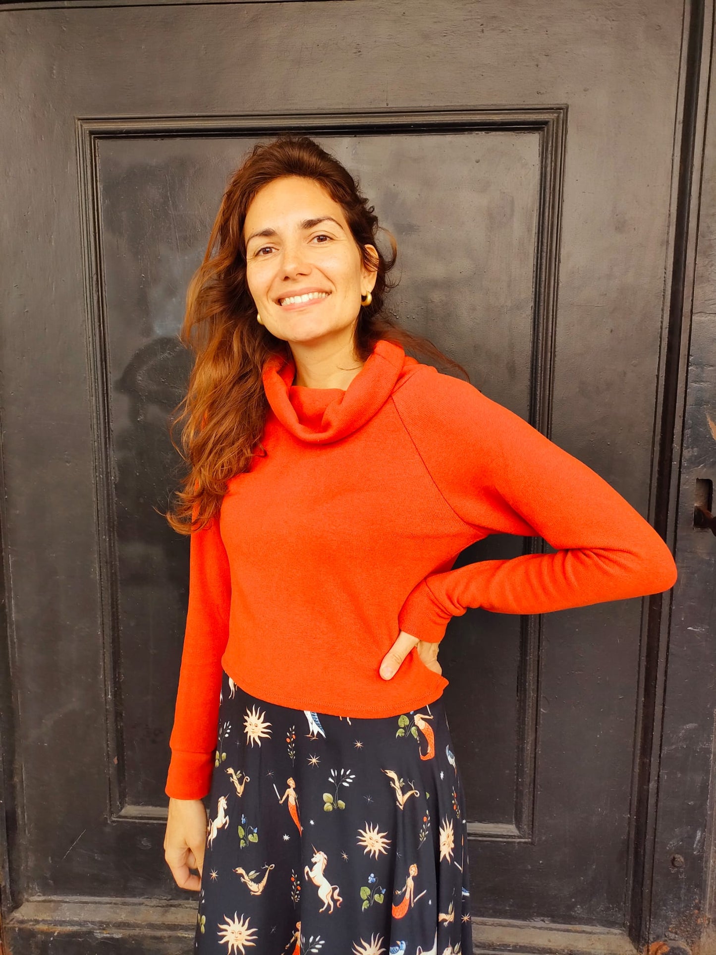 Maglioncino Cloudy in caldo cotone arancio