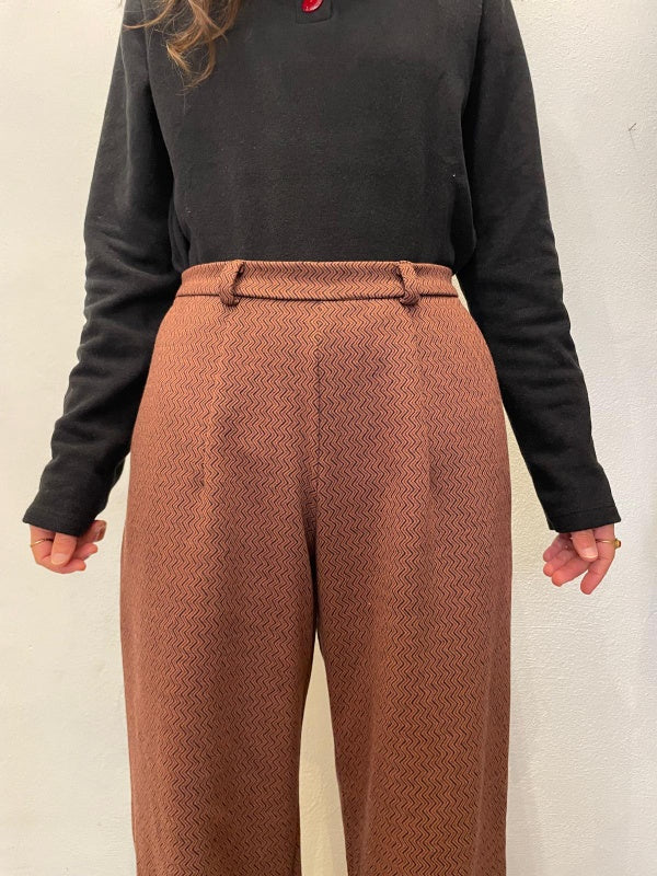 Pantalone Sayuri punto milano zig zag