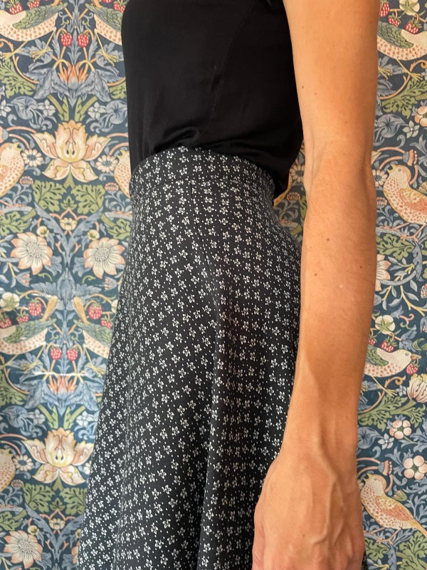 Ruby gonna midi a ruota a fiorellini