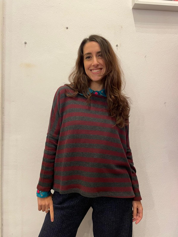 Maglia Ayaka righe Cambridge