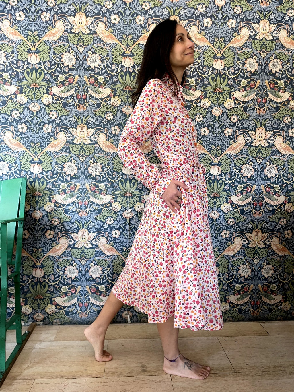 Chemisier Sonia cotone fiori