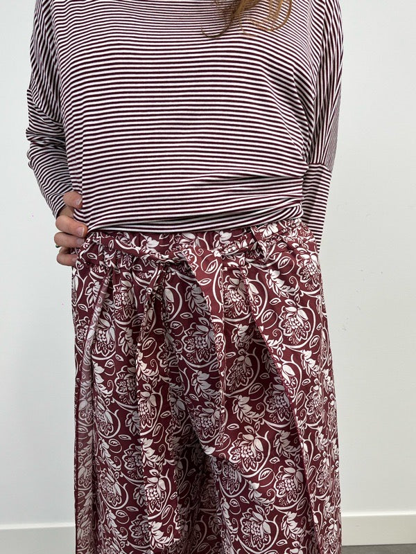 Pantalone Chandra cotone popeline fantasia