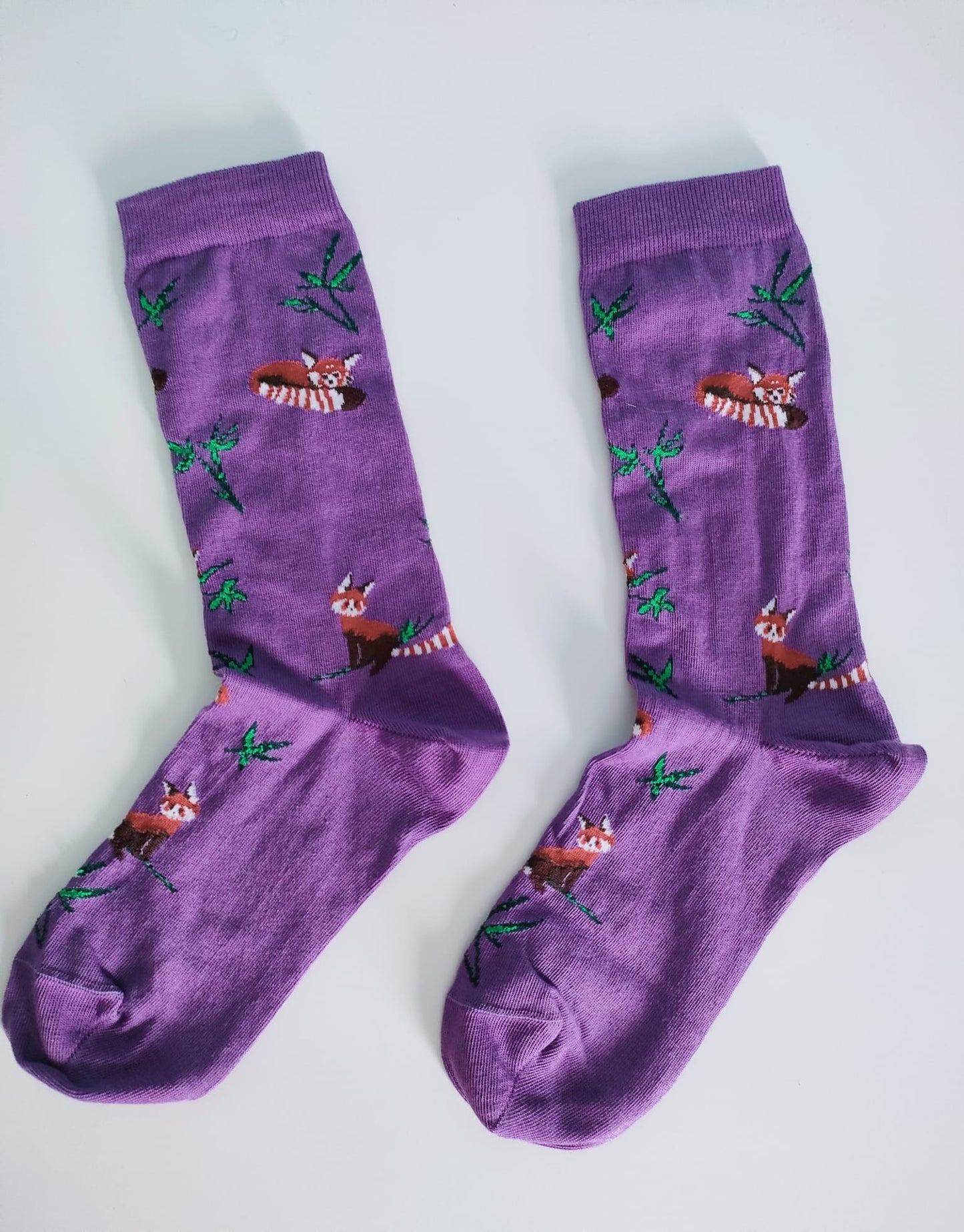 Calzini lilla Panda rosso