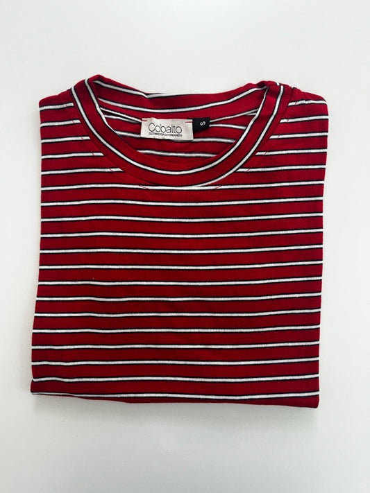 T-shirt righe rosse e bianche