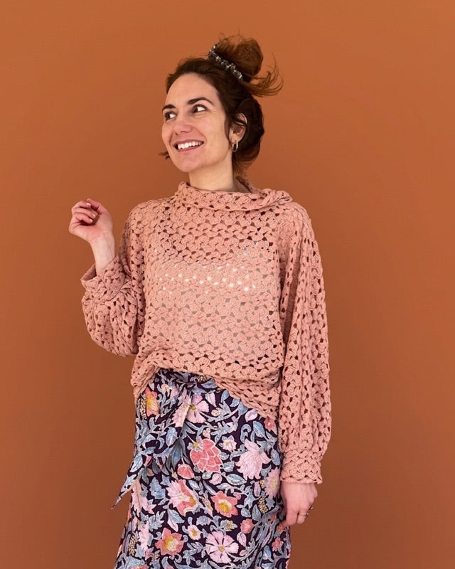 Juliet in pizzo di lana rosa