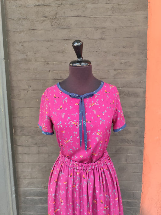 Blusa Cindy lampone panda rosso