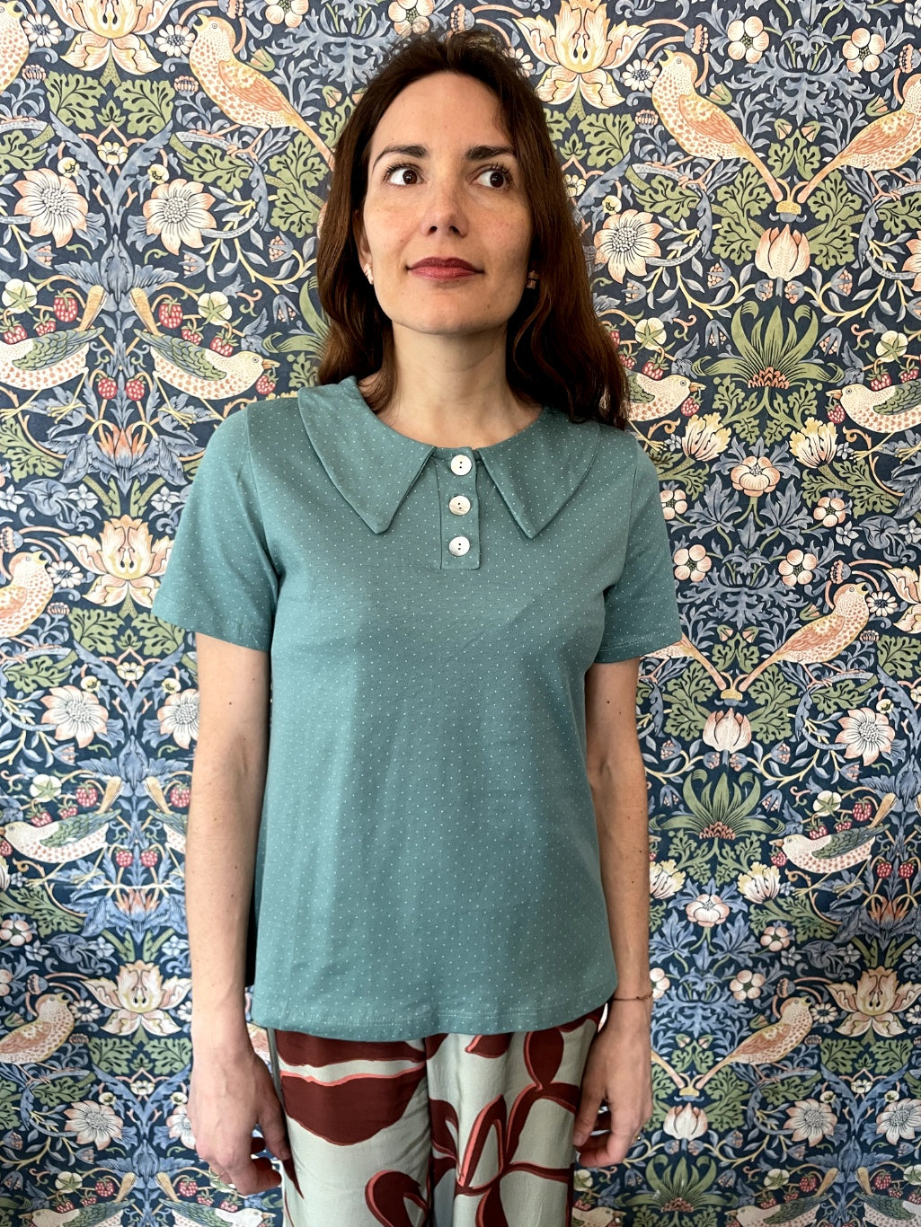 Rainbow _ Polo con colletto a pois