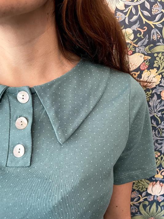 Rainbow _ Polo con colletto a pois