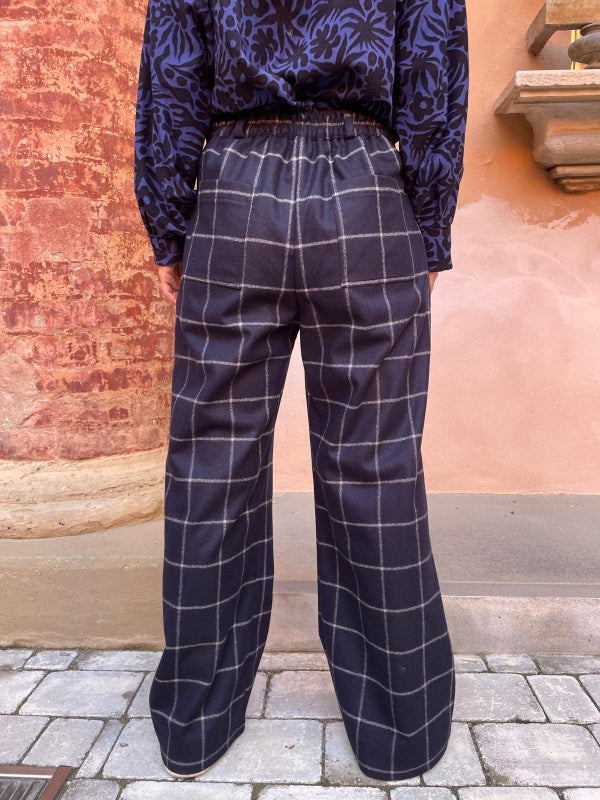 Sayuri lana blu windowpane