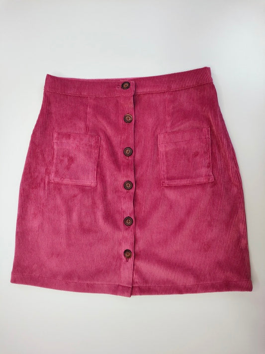 Gonna Felicity velluto fucsia