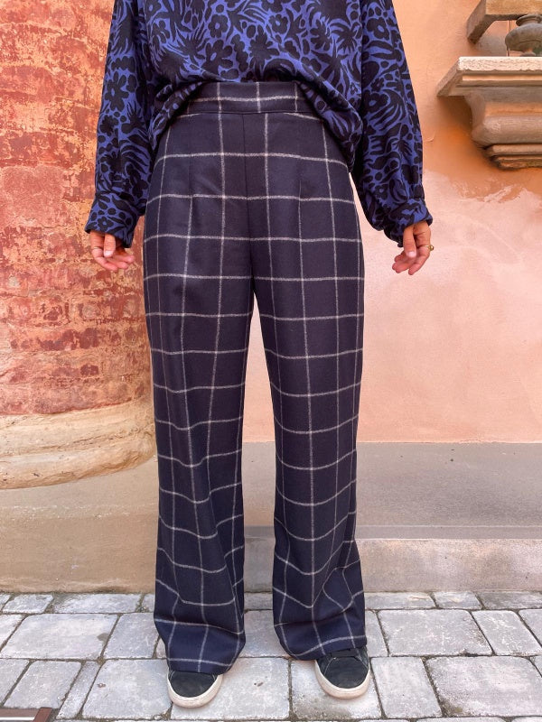 Sayuri lana blu windowpane