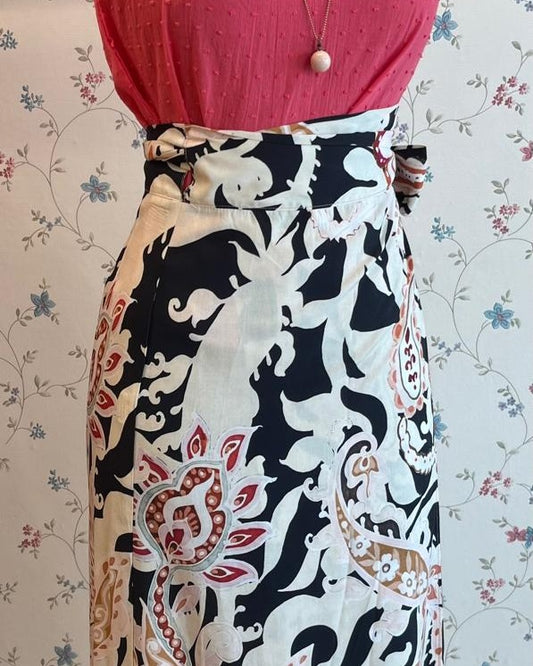 Gonna Portafoglio Nora viscosa fantasia etnica