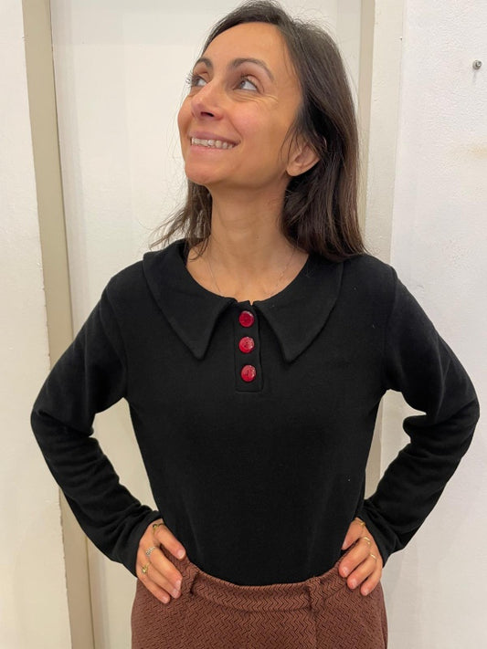 Winter Rainbow nera caldo cotone