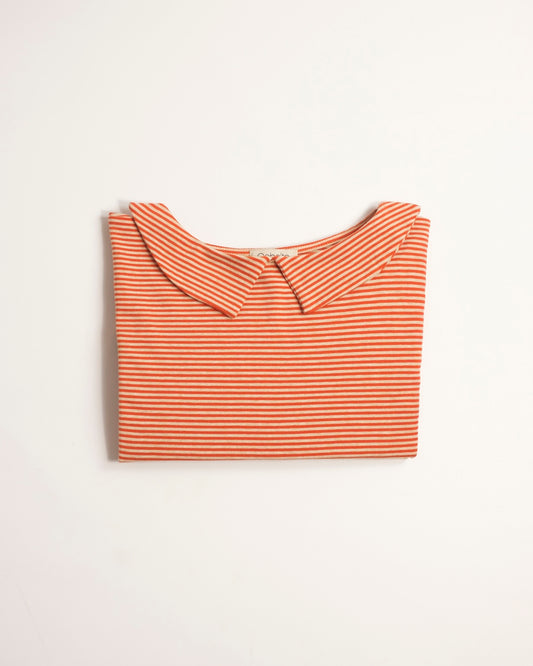 Maglia Candy righine arancio
