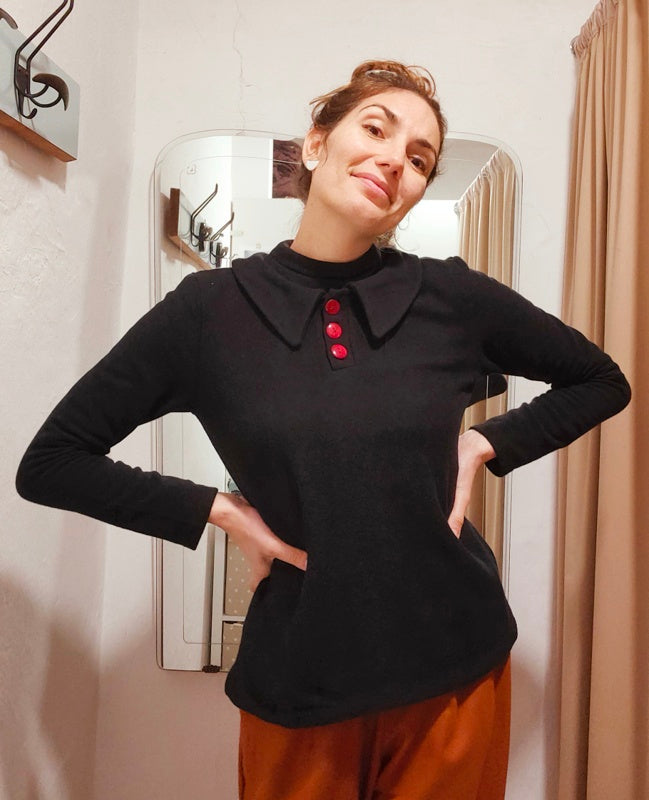 Winter Rainbow nera caldo cotone