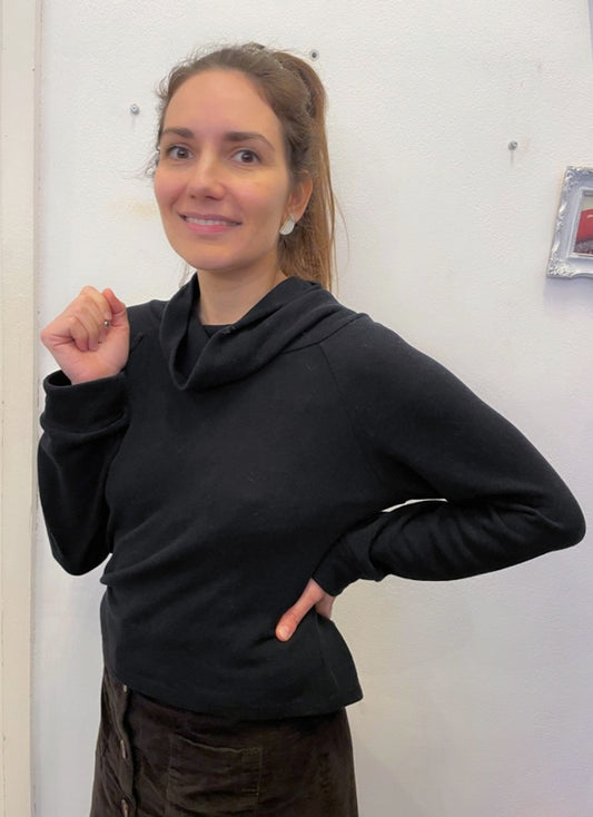 Maglioncino Cloudy in caldo cotone nero