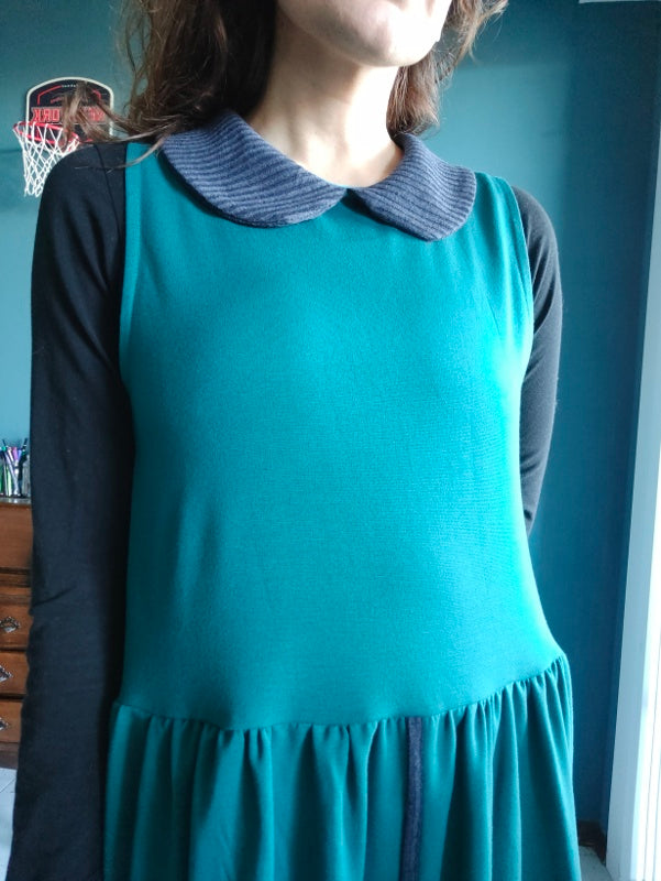 Abito Alice in cotone Ottanio