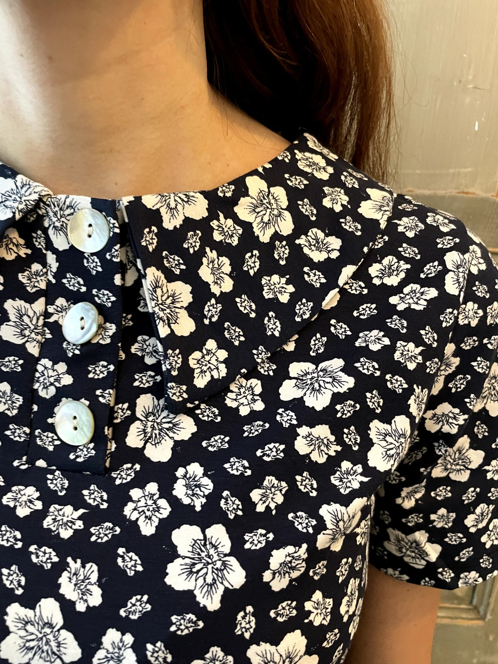 Rainbow _ Polo con colletto a fiori