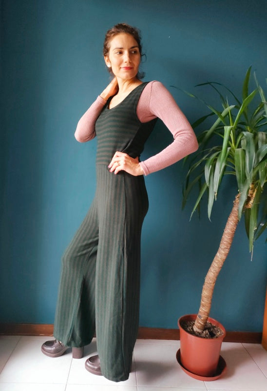 Tutone in caldo cotone a righe bosco