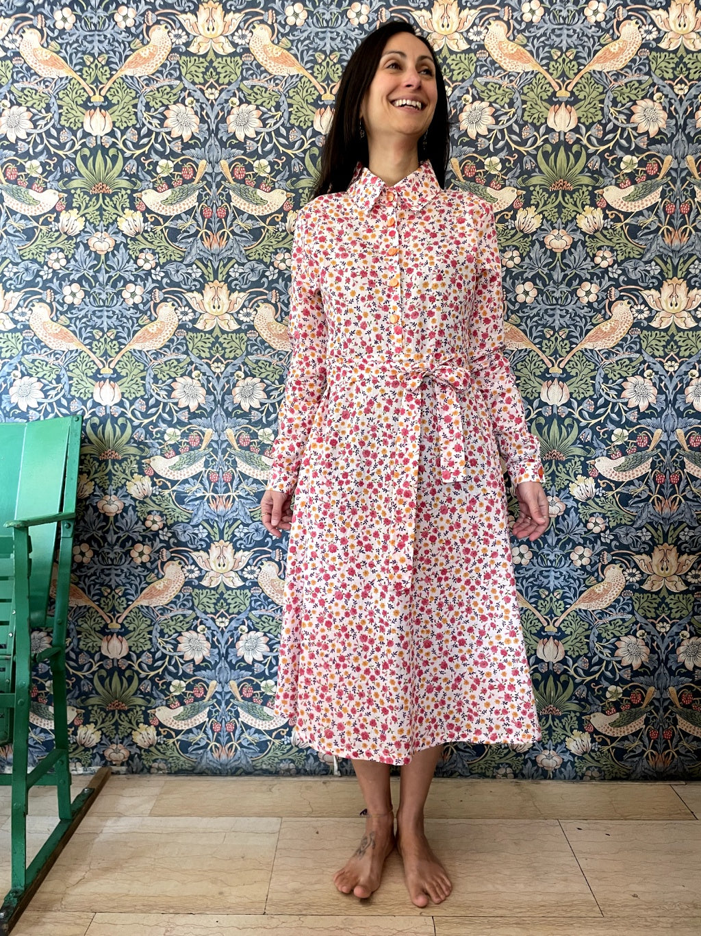 Chemisier Sonia cotone fiori