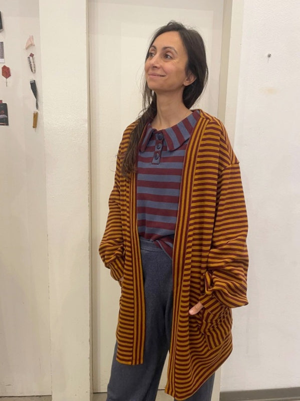 Maxi cardigan Anita caldo cotone grifondoro