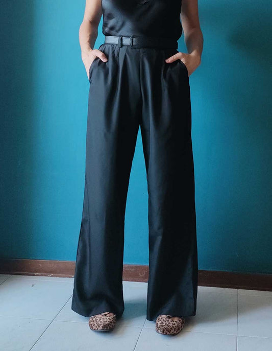 Pantalone Sayuri seta nero